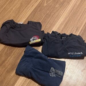 Abercrombie & Fitch Navy Blue Soft Tee Graphic Tees x 3